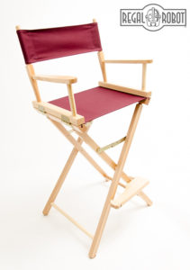 Contemporary folding directors chair made in the USA