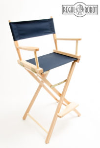 Contemporary folding directors chair made in the USA