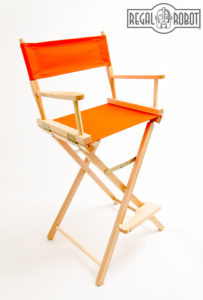 Contemporary folding directors chair made in the USA