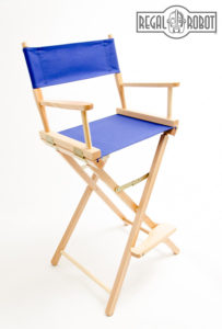 Contemporary folding directors chair made in the USA