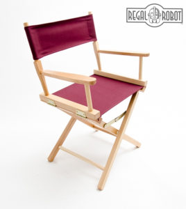 Contemporary folding directors chair made in the USA