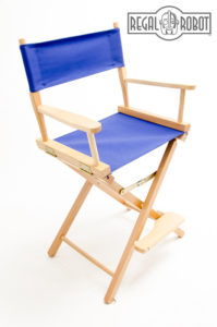 Contemporary folding directors chair made in the USA
