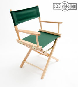 Contemporary folding directors chair made in the USA