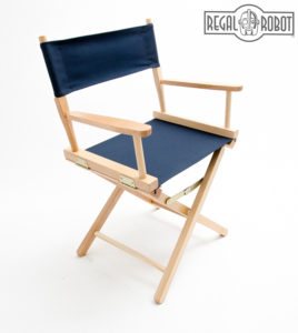 Contemporary folding directors chair made in the USA