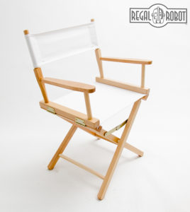 Contemporary folding directors chair made in the USA