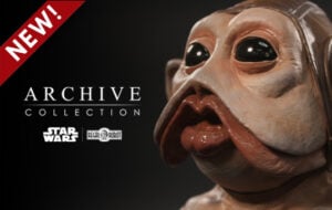 Star Wars mini bust of Nien Nunb mask