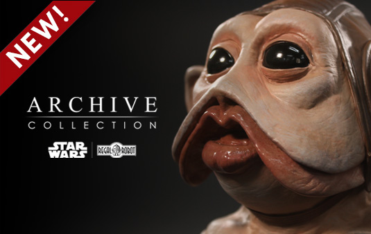 Star Wars mini bust of Nien Nunb mask