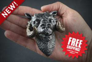 tauntaun bust, scaled tauntaun mini sculpture for magnet