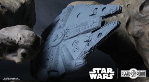 Millennium Falcon model for coffee table