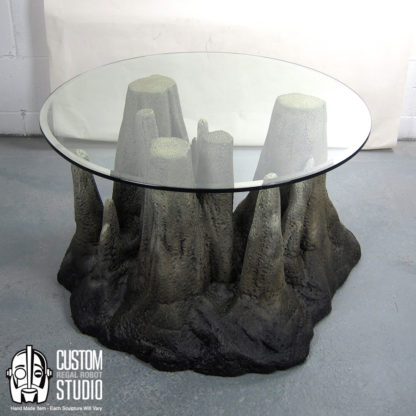 cave themed furniture, rock coffee table