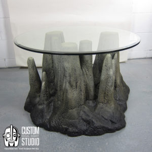 cave themed furniture, rock coffee table