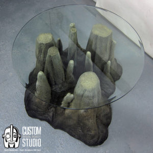 cave themed furniture, rock coffee table