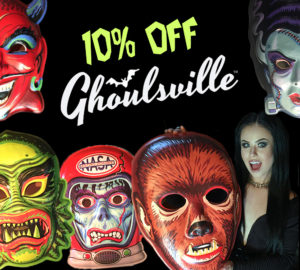 ghoulsville wall decor masks