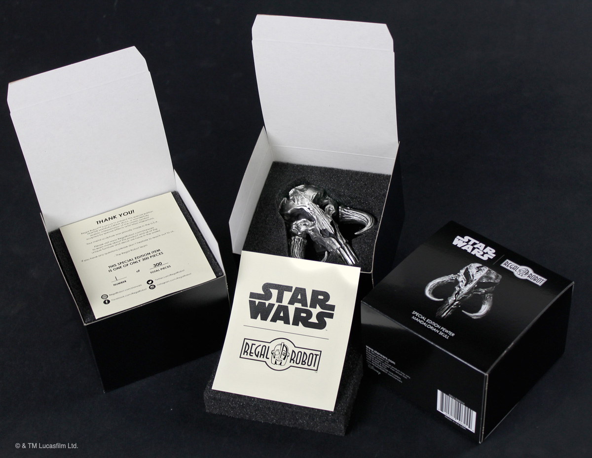 limited edition Star Wars collectible skull sculpture