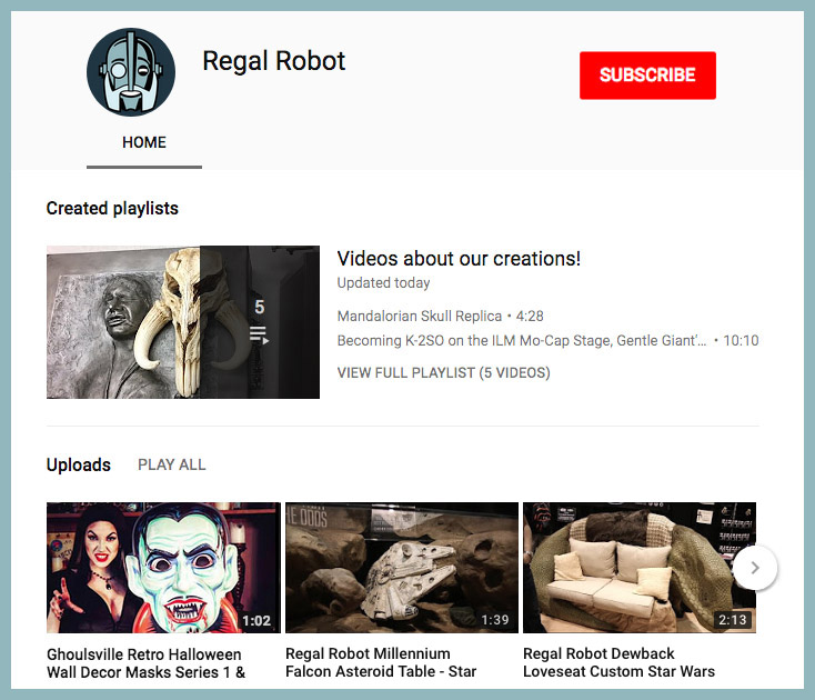 regal robot youtube channel