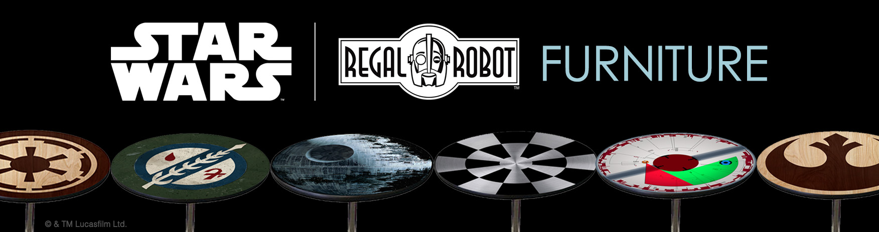 star wars tables imperial and rebel symbols