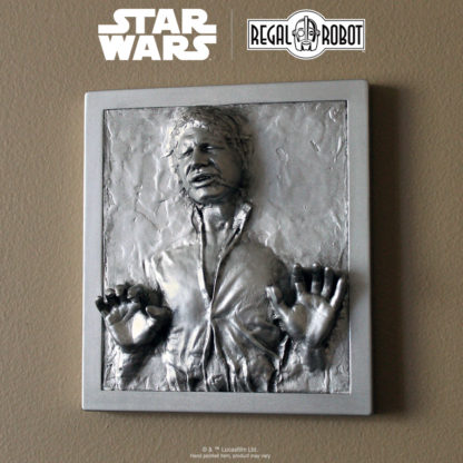 Scaled Han Solo in Carbonite figure plaque for wall decor