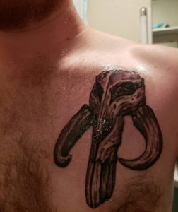 Star Wars boba fett skull fan art