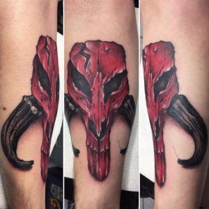 Star Wars artwork of mythosaur skull colorful