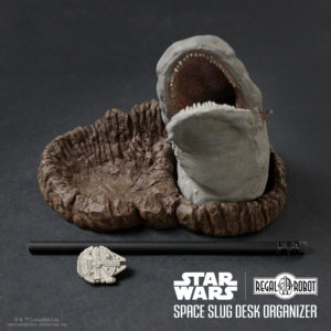 Asteroid field space slug desk accessory