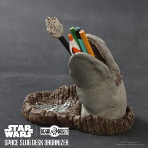 Regal Robot Space Slug desk set and Millennium Falcon
