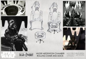 concept art for Star Wars themed furniture