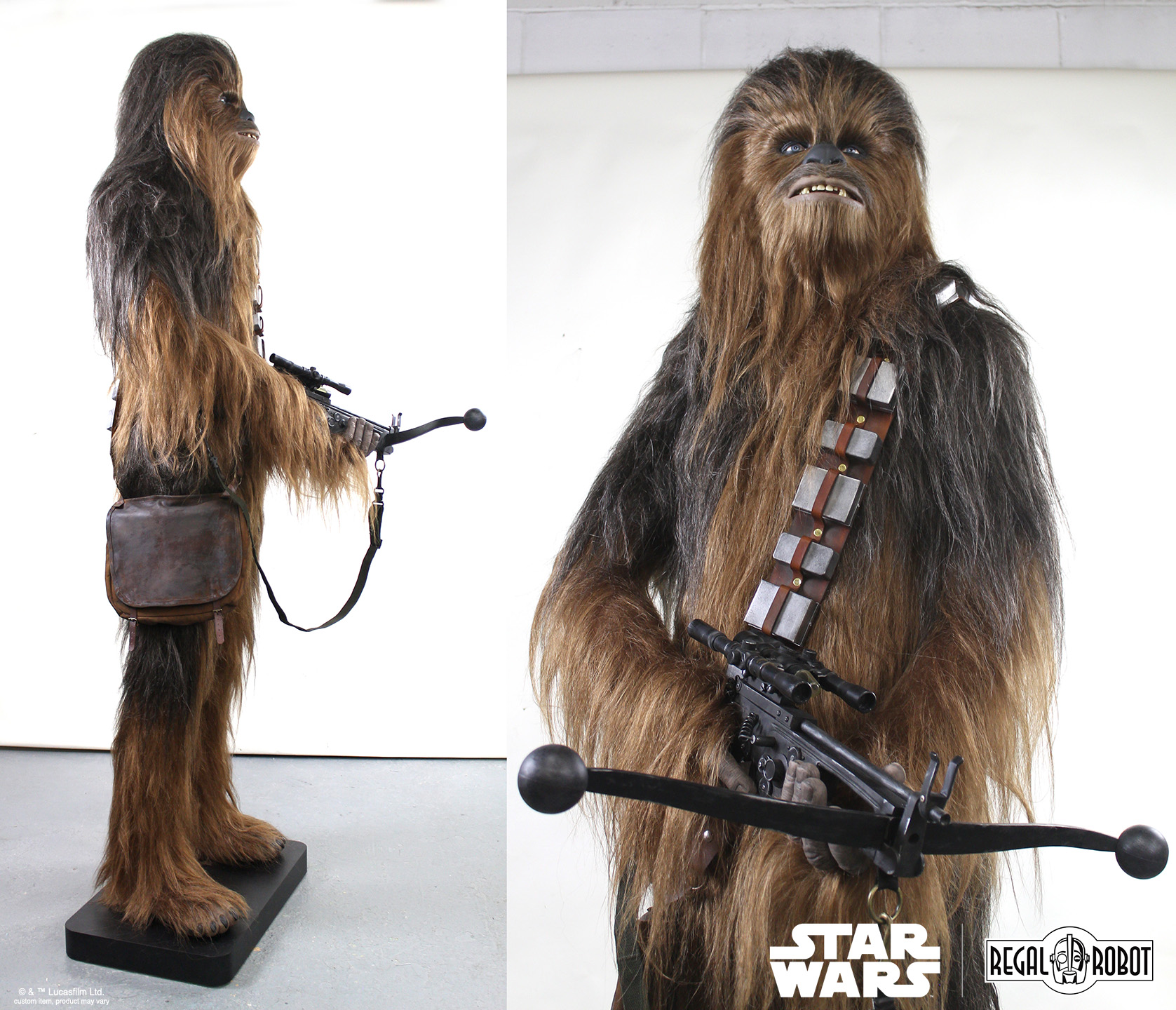 Custom 1:1 Chewbacca™ Statue with Bowcaster – Regal Robot