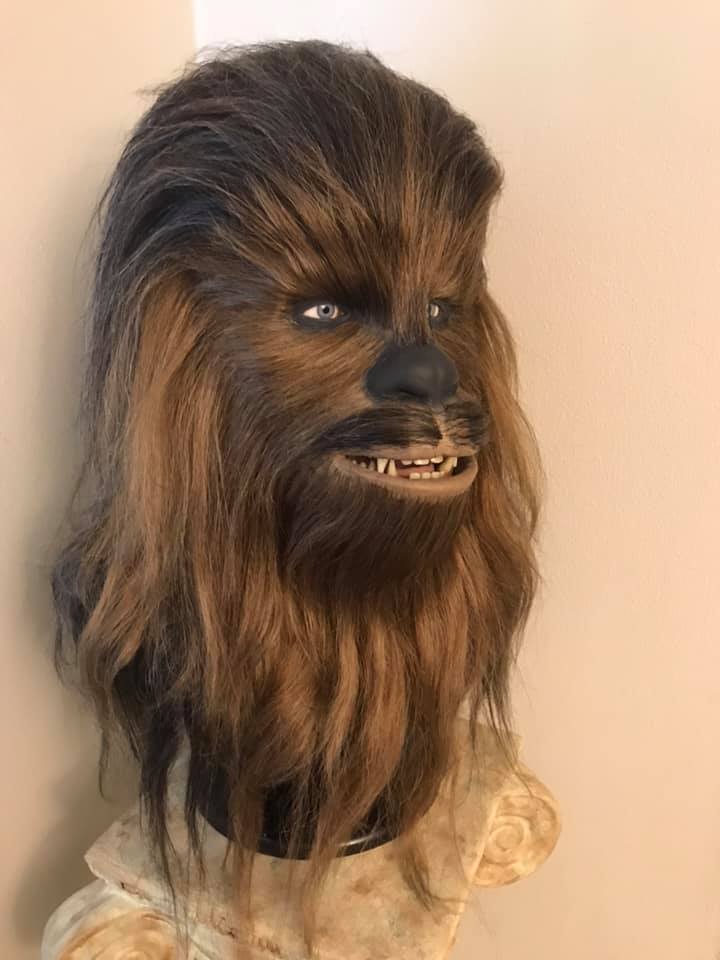 life-sized Chewbacca bust