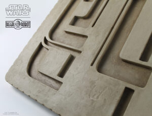 Faux sand stone paint technique