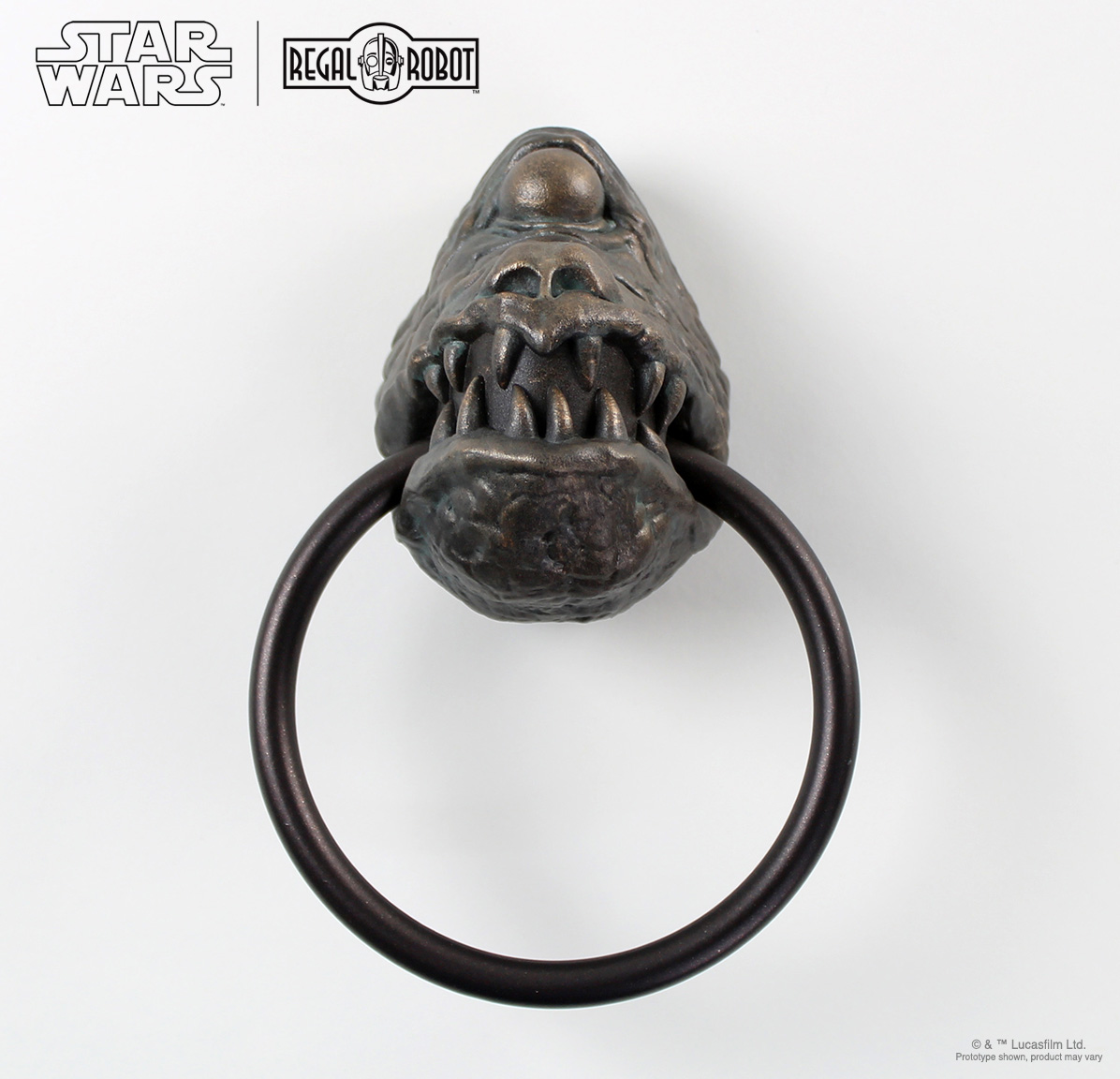 Star Wars Jabba The Hutt Jabba’s Dais Gargoyle Towel Ring Holder Faux Bronze 