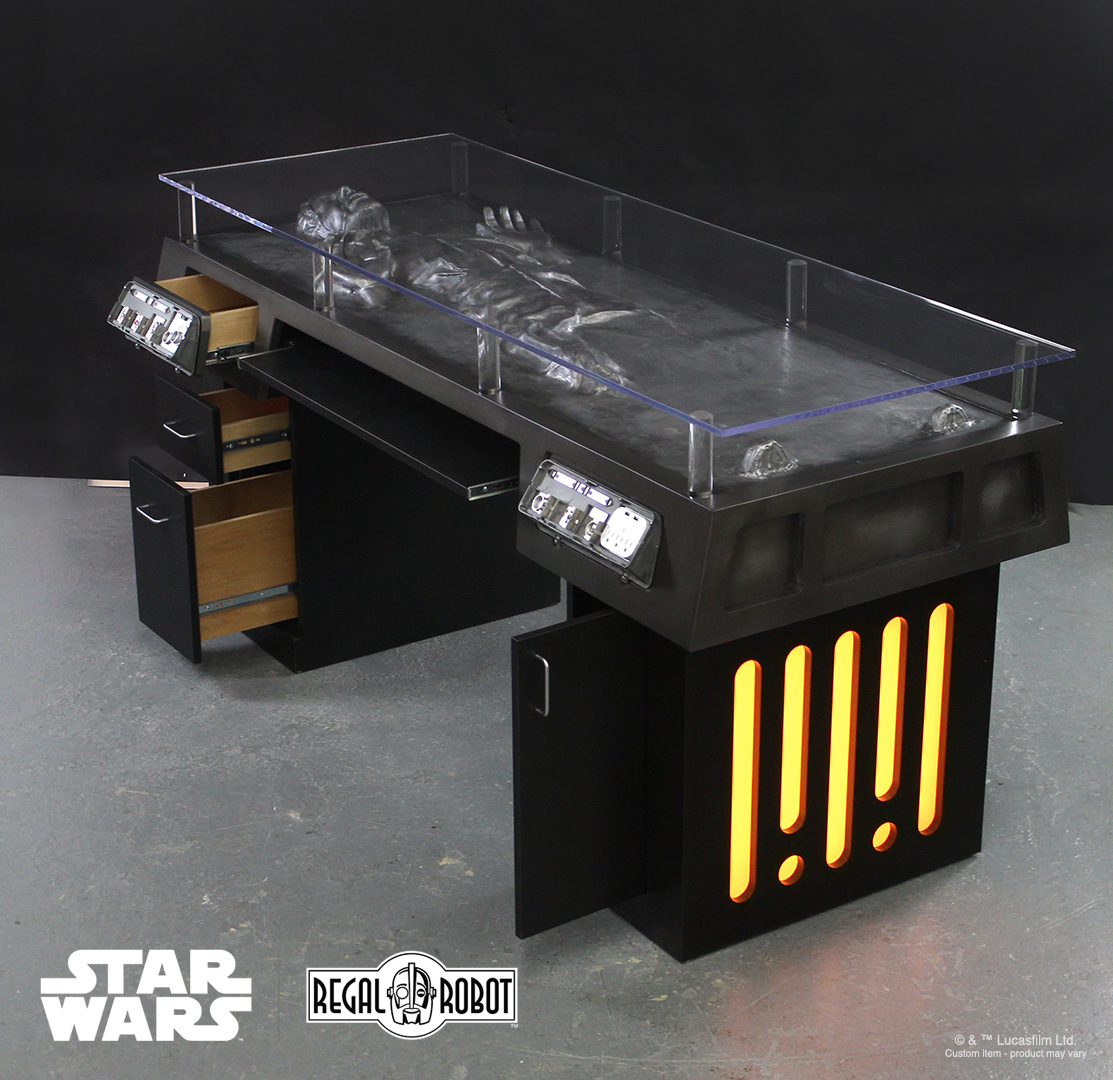 Customized Han Carbonite Desk Regal Robot