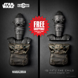 The Mandalorian decorative Elements Series magnets from Regal Robot