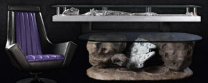 Han Solo in Carbonite, the emperor's throne and the Millennium Falcon