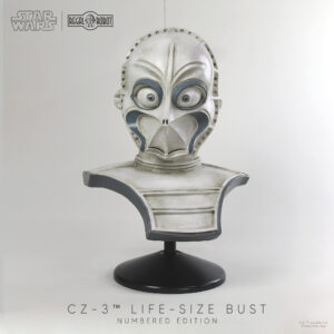 Mos Eisley droid CZ-3 as a replica lifesize bust