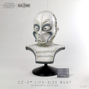 star wars cz-3 droid prop replica bust