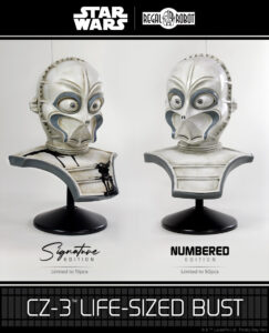 star wars cz-3 droid prop replica busts or helmets