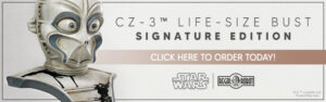Mos Eisley CZ series droid life-sized costume statue