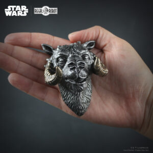 tauntaun bust, scaled tauntaun mini sculpture for magnet