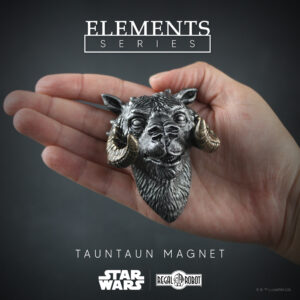 tauntaun bust, scaled tauntaun mini sculpture for magnet