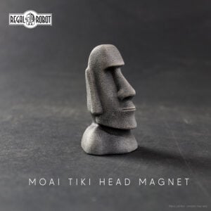 easter island head statue as a tiki magnet