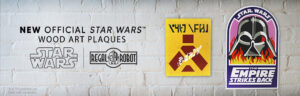 Vader in Flames and Wampa Warning Sign wall decor