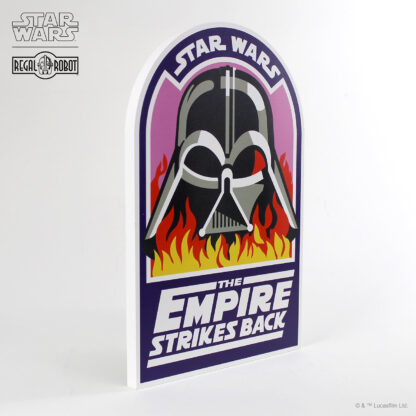 Vader in Flames crew patch as wall decor