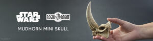 the Mandalorian mudhorn skull sculpture