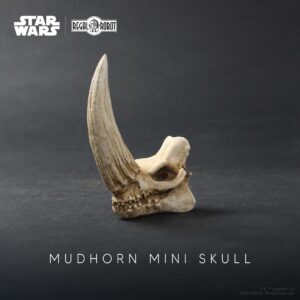 the Mandalorian mudhorn skull sculpture