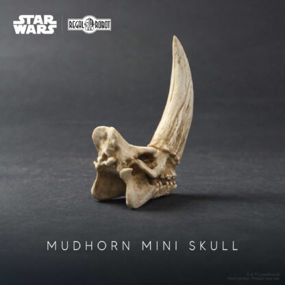 the Mandalorian mudhorn skull sculpture