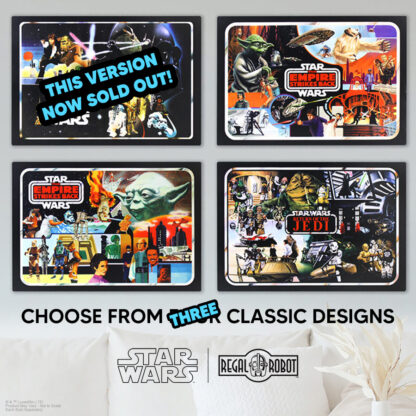 Star Wars Mini-Action Figure Collector Case art as a wall decor plaque