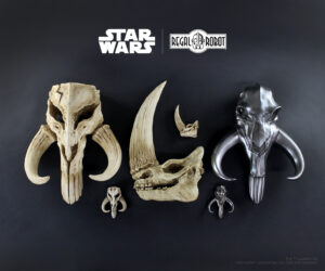 Regal Robot Star Wars Mandalorian skulls and decor