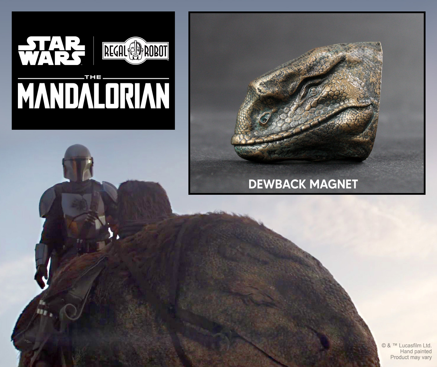 dewback beast from Star Wars The Mandalorian