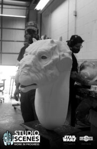 tauntaun life-sized bust prop