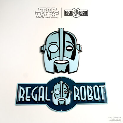 Wall decor of the Regal Robot logo
